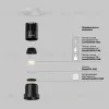 Встраиваемый светильник Maytoni DL120-10W-2.7K-TRS-B  - 10