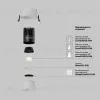 Встраиваемый светильник Maytoni DL115-10W-4K-W  - 10