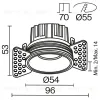 Встраиваемый светильник Maytoni DL058-7W2.7K-TRS-W  - 8