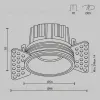 Встраиваемый светильник Maytoni DL058-7W2.7K-TRS-B  - 4