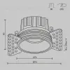 Встраиваемый светильник Maytoni DL058-12W2.7K-TRS-W  - 4
