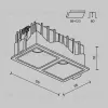 Встраиваемый светильник Maytoni DL043-02-10W4K-SQ-B-1  - 6