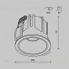 Встраиваемый светильник Maytoni DL043-01-10W2.7K-RD-W  - 6