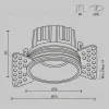 Встраиваемый светильник Maytoni DL058-12W3K-TRS-BS DL058-12W3K-TRS-BS - 18