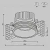 Встраиваемый светильник Maytoni DL058-7W3K-TRS-BS DL058-7W3K-TRS-BS - 18