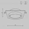 Встраиваемый светильник Maytoni DL086-GX53-SQ-WS DL086-GX53-SQ-WS - 5