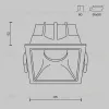 Встраиваемый светильник Maytoni DL043-01-10W3K-D-SQ-WB DL043-01-10W3K-D-SQ-WB - 2