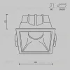 Встраиваемый светильник Maytoni DL043-01-10W3K-SQ-W DL043-01-10W3K-SQ-W - 2