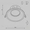 Встраиваемый светильник Maytoni DL028-2-01W DL028-2-01W - 2