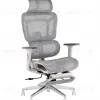 Кресло офисное TopChairs Nimbus белая сетка белый пластик УТ000043095 - 1