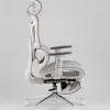 Кресло офисное TopChairs Nimbus белая сетка белый пластик УТ000043095 - 4
