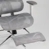 Кресло офисное TopChairs Nimbus белая сетка белый пластик УТ000043095 - 10