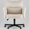 Кресло офисное TopChairs 6187 с откидными подлокотниками кремовый УТ000043098 - 3