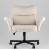 Кресло офисное TopChairs 6187 с откидными подлокотниками кремовый УТ000043098 - 8