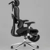 Кресло офисное TopChairs Stich с оттоманкой, черный УТ000042404 - 7