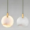 Подвесной светильник 11391P 25cm Brass / White Alabaster 11391P/250 - 2