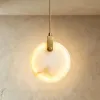 Подвесной светильник 11391P 25cm Brass / White Alabaster 11391P/250 - 3