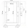 Черное зеркало с бра Дуглас LHDWM301223RJ - 4