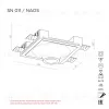 Встраиваемый потолочный гипсовый светильник STELLANOVA NAOS SN 011 - 9