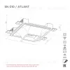 Встраиваемый потолочный гипсовый светильник STELLANOVA ATLANT SN 010 - 8