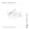 Встраиваемый потолочный гипсовый светильник STELLANOVA IZAR 80 FLAT SN 006 - 8