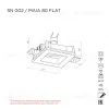 Встраиваемый потолочный гипсовый светильник STELLANOVA MAIA 80 FLAT SN 002 - 8
