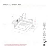 Встраиваемый потолочный гипсовый светильник STELLANOVA MAIA 80 SN 001 - 9