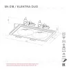 Встраиваемый потолочный гипсовый светильник STELLANOVA ELEKTRA DUO SN 018 - 9