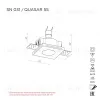 Встраиваемый потолочный гипсовый светильник STELLANOVA QUASAR 55 SN 031 - 9