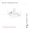 Встраиваемый потолочный гипсовый светильник STELLANOVA QUASAR 55 FLAT SN 032 - 9
