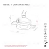 Встраиваемый потолочный гипсовый светильник STELLANOVA QUASAR 55 RND SN 037 - 10