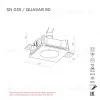 Встраиваемый потолочный гипсовый светильник STELLANOVA QUASAR 80 SN 035 - 9