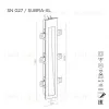 Встраиваемый стеновой гипсовый светильник STELLANOVA SUBRA-XL SN 027 - 9