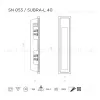 Встраиваемый стеновой гипсовый светильник STELLANOVA SUBRA-L 40 SN 053 - 9