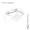 Встраиваемый потолочный гипсовый светильник STELLANOVA ALCYONE SN 012 - 6