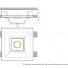 Встраиваемый потолочный гипсовый светильник STELLANOVA ATLANT SN 010MRR - 3