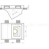 Встраиваемый потолочный гипсовый светильник STELLANOVA ALCYONE SN 012MRR - 3