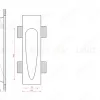Встраиваемый стеновой гипсовый светильник STELLANOVA SUBRA-F SN 026MRR - 3