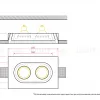 Встраиваемый потолочный гипсовый светильник STELLANOVA IZAR DUO FLAT SN 008OV - 4