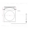 Встраиваемый купольный гипсовый светильник STELLANOVA ATLAS 1020 SN 420 - 9