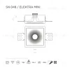 Встраиваемый потолочный гипсовый светильник STELLANOVA ELEKTRA MINI SN 048 - 9