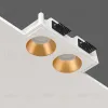 Встраиваемый потолочный гипсовый светильник STELLANOVA QUASAR 80 DUO BRASS SN 203 - 2