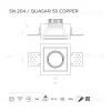 Встраиваемый потолочный гипсовый светильник STELLANOVA QUASAR 55 COPPER SN 204 - 9