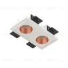 Встраиваемый потолочный гипсовый светильник STELLANOVA QUASAR 55 DUO COPPER SN 208 - 1