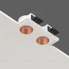 Встраиваемый потолочный гипсовый светильник STELLANOVA QUASAR 55 DUO COPPER SN 208 - 2