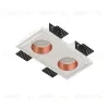 Встраиваемый потолочный гипсовый светильник STELLANOVA QUASAR 55 DUO FLAT COPPER SN 210 - 1
