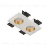 Встраиваемый потолочный гипсовый светильник STELLANOVA QUASAR 55 DUO FLAT BRASS SN 211 - 1