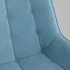 Кресло офисное Флекс велюр пыльно-синий, пластик белый УТ000043345 - 9