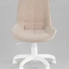 Кресло офисное Флекс велюр бежевый, пластик белый УТ000043341 - 3
