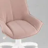 Кресло офисное Осло велюр пыльно-розовый, пластик белый УТ000043348 - 8